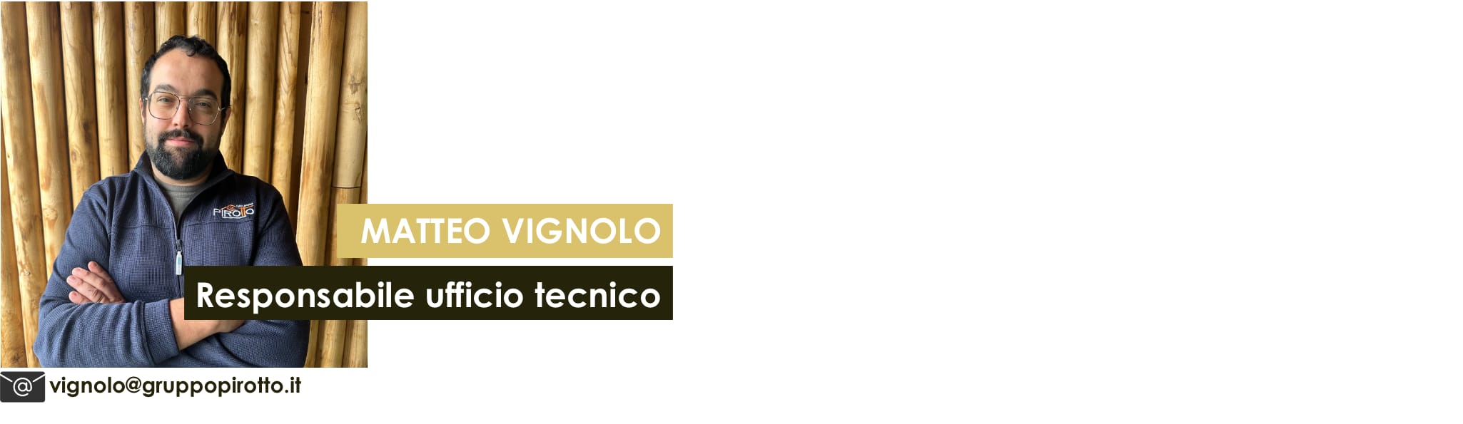 Matteo Vignolo Responsabile Ufficio Tecnico