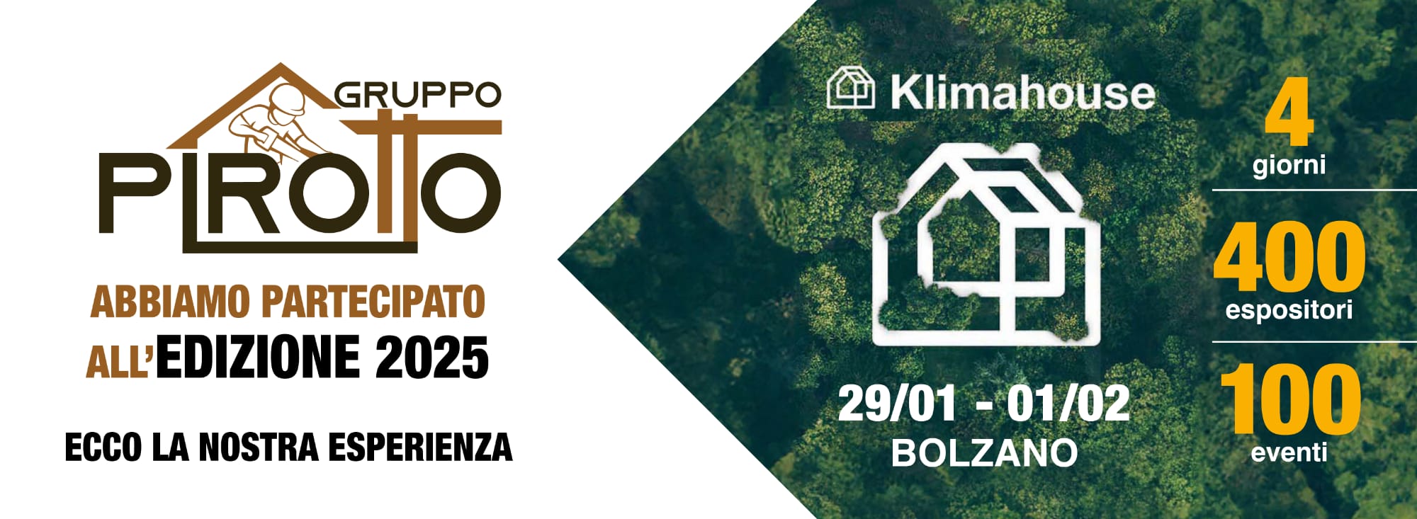 Il Gruppo Pirotto ha partecipato a Klimahouse 2025